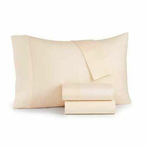 Sunham Bari 4-Pc. Solid Sheet Set, King, Ivory